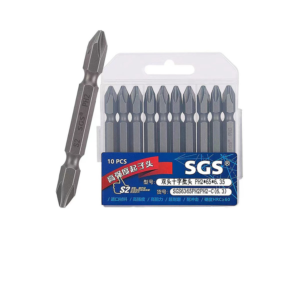 6.35mm series double head cross screwdriver head - C model