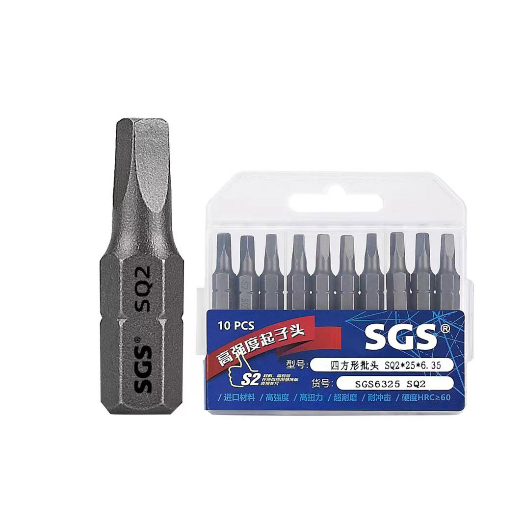 6.35mm series 25mm long squarer bits