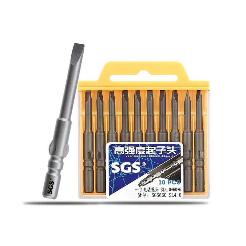 6mm series slotted electric bits